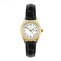 Sekonda 27mm Hughes Womens Gold Classic Quartz Watch with Day Date White Dial Analogue Display 30m Water Resistant
