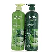 Super Nature Potent Aloe Gentle Moisture Shampoo and Conditioner Sulfates Free 30 FL