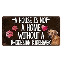 License Plate A House is Not A Home Without A Rhodesian Ridgeback License Plate Frame Metal Front License Plate Custom Car Tags Car Plate Novelty License Plate Cover Frame Dog Owner Gift 6 X 12 Inch