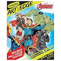 Crayola Art With Edge Marvel Avengers Coloring Pages (28pgs), Superhero Coloring, Adult Coloring Pages, 8