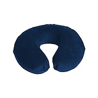 Deluxe Comfort Memory Foam UFO Travel Pillow - Therapeutic Memory Foam - Removable Easy Care Machine Washable Pillow Cover - Travel Neck Tension And Stress Relief - Travel Pillow, Blue