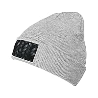 Beanie for Men Women Crosshatch Warm Winter Knit Cuffed Beanie Soft Warm Ski Hats Unisex