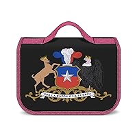 Coat Arms of Chile Hanging Toiletry Bag for Women Travel Makeup Bag Organizer Waterproof Cosmetic Bag