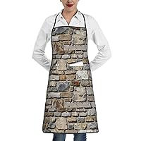 snake skin black and white Print Aprons with Multifunctional Pockets,Waterproof Polyester Aprons for Cooking