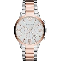 Emporio Armani Elegant Two-Tone Timepiece for Men's Men