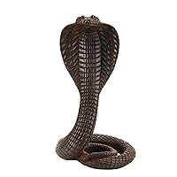 The mighty Uraes - Ancient Egyptian Cobra - Replica Altar statue Flawlessly carved from black basalt stone - Handmade in Egypt.