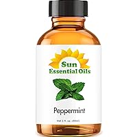 Sun Essential Oils 2oz - Peppermint Essential Oil - 2 Fluid Ounces