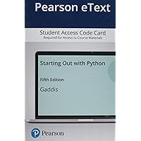 Starting Out with Python Starting Out with Python Paperback Printed Access Code
