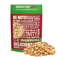 Sincerely Nuts – Whole Cashews - Roasted and Unsalted | High in Protein Everyday Healthy Snack - Rich in Nutrients |Vegan, Keto & Kosher | Gourmet Quality Vegan Cashew - 2 (LB). Bag