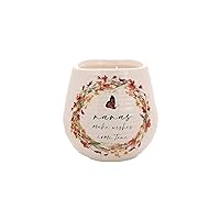 Pavilion - Nanas Make Wishes Come True - 8-Ounce Ceramic Candle, Jasmine Scented Candle, Nana Gifts, Grandma Gifts, Birthday Gifts for Grandmother, 1 Count, Cream