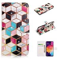 3D Painted Flip Cover Phone Protection Case for Galaxy A70; PU Leather Wallet Case Stand Protective Cover Compatible Samsung Galaxy A70 SM-A705F/DS, SM-A705FN/DS 6.7 inches Smartphone - Colorful