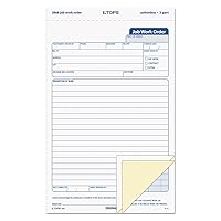 TOPS 3868 Snap-Off Job Work Order Form, 5 2/3-Inch x 8 5/8-Inch , Three-Part Carbonless, 50 Forms