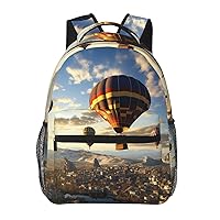 Laptop Backpack Lightweight Daypack for Men Women Tour of The Balloon Backpack Laptop Bag for Travel Hiking