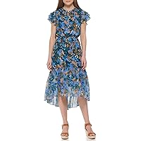 Vince Camuto Women's Casual Tiered Skirt Printed Dress