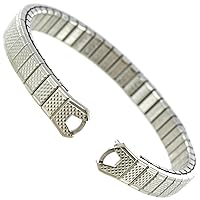 Unique C-Ring Fits Speidel Twist-O-Flex Silver Tone Stainless Steel Ladies Watch Band #2