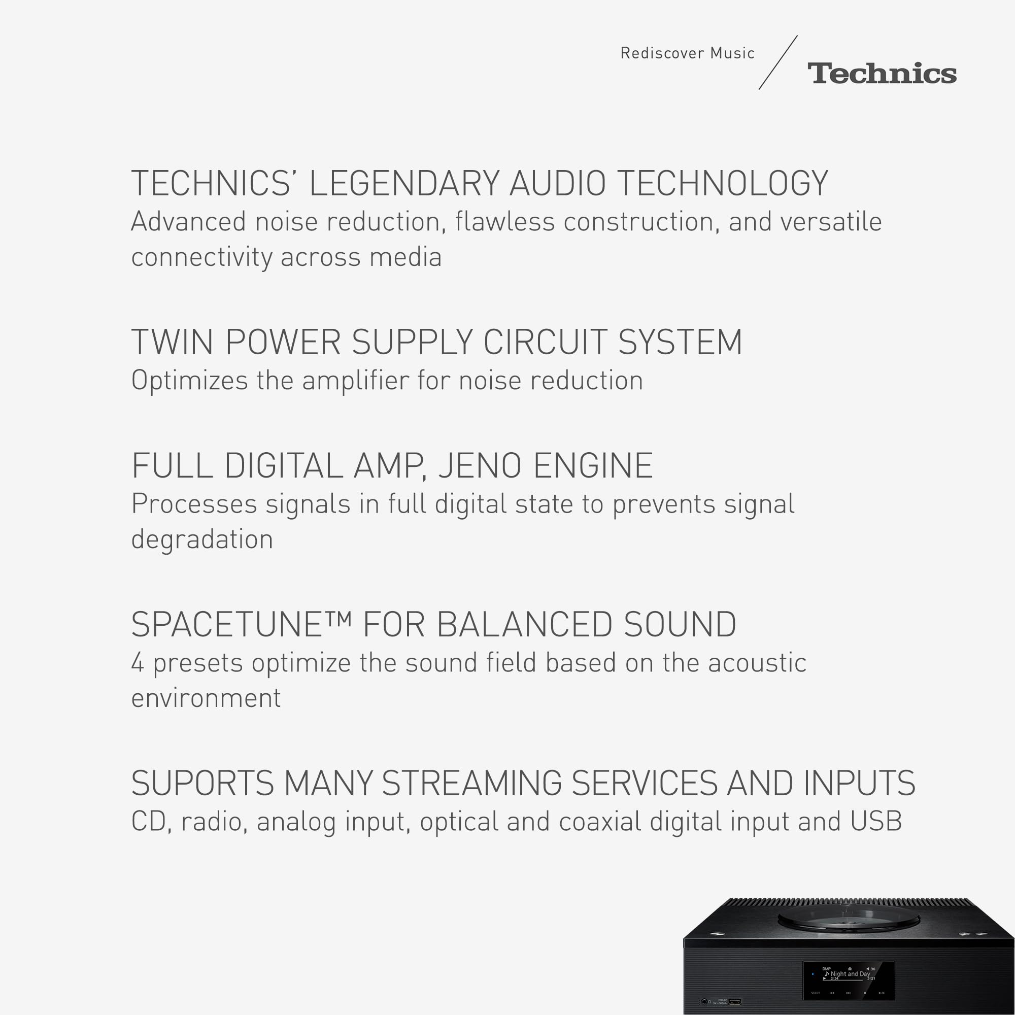 Technics SA-C100 Premium Class Network CD Receiver