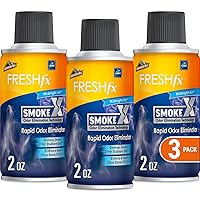 Armor All Fresh FX Smoke X Car Odor Eliminator Spray Pack, Car Air Fresheners, Set of 3, Midnight Air Scent, 2 Oz Each