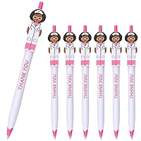 Cute Doctor Pens Thank You Caring Gifts for Doctors Medical Staff Assistants Healthcare Workers Women Coworkers Pharmacy (Pink 36Pack)
