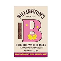 Billington's Natural Dark Brown Molasses Sugar, 1 LB (Pack of 10)