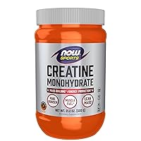NOW Sports Nutrition, Creatine Monohydrate Powder, Mass Building*/Energy Production*, 21.2-Ounce