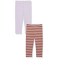 Amazon Aware Girls and Toddlers' Cotton Stretch Jersey Legging, Pack of 2