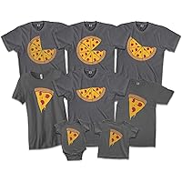 Pizza Pie & Slices | Mom Dad Baby Son Daughter Matching Family Shirts Set