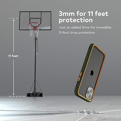 RhinoShield Modular Case Compatible with [iPhone 12 Mini] | Mod NX -  Customizable Shock Absorbent Heavy Duty Protective Cover 3.5M / 11ft Drop