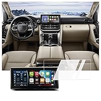 BIXUAN Car Navigation Screen Protector Foil for 2021 2022 Land Cruiser LC300 FJA300W VJA300W 12.3inch GPS Display Touchscreen Protective Film Center Control Infotainment Tempered Glass Screen