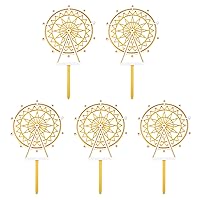 5pcs Ferris wheel cake insert Prince Cupcake Toppers Double-layer Cake Picks Party Cake Decorations birthday cupcake toppers birthday cake toppers baby makeup earth tones Acrylic