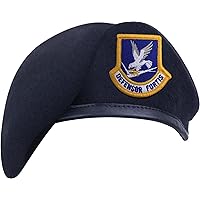 Rothco Inspection Ready Beret With USAF Flash - Midnight Navy Blue