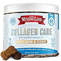 Collagen Care Skin & Coat Soft Chews 60ct - Daily Hair Growth, Healthy Skin & Strong Nails Support for Dogs