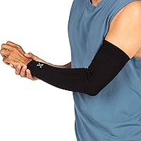 Arm Compression Sleeve for Pain Relief, Medicine-Infused Elbow and Arm Sleeve, Arm Sleeves for Women and Men with Arthritis, Tennis Elbow, Muscle Pain and Muscle Soreness