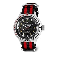 Vostok | Classic Amphibian Automatic Self-Winding Russian Diver Wrist Watch | WR 200 m | Amphibia 420270 | Fashion | Business | Casual Men's Watches