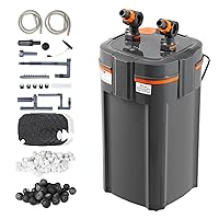 VEVOR Aquarium Filter 660GPH, 5-Stage Canister Filter 235 Gallon, Ultra-Quiet Internal Aquarium Filter with UV Protection, Submersible Power Filter with Multiple Function for Fish Tanks, 25W