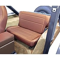 Rugged Ridge | Seat, Rear, Fold/Tumble, Tan | 13462.04 | Fits 1976-1995 Jeep CJ & Wrangler YJ