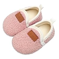 L-RUN Toddler Boys Girls House Slippers Indoor Home Shoes Warm Socks for Kids