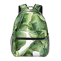 Watercolor Banana Plant Printed Lightweight Backpack Travel Laptop Bag Gym Backpack Casual Daypack