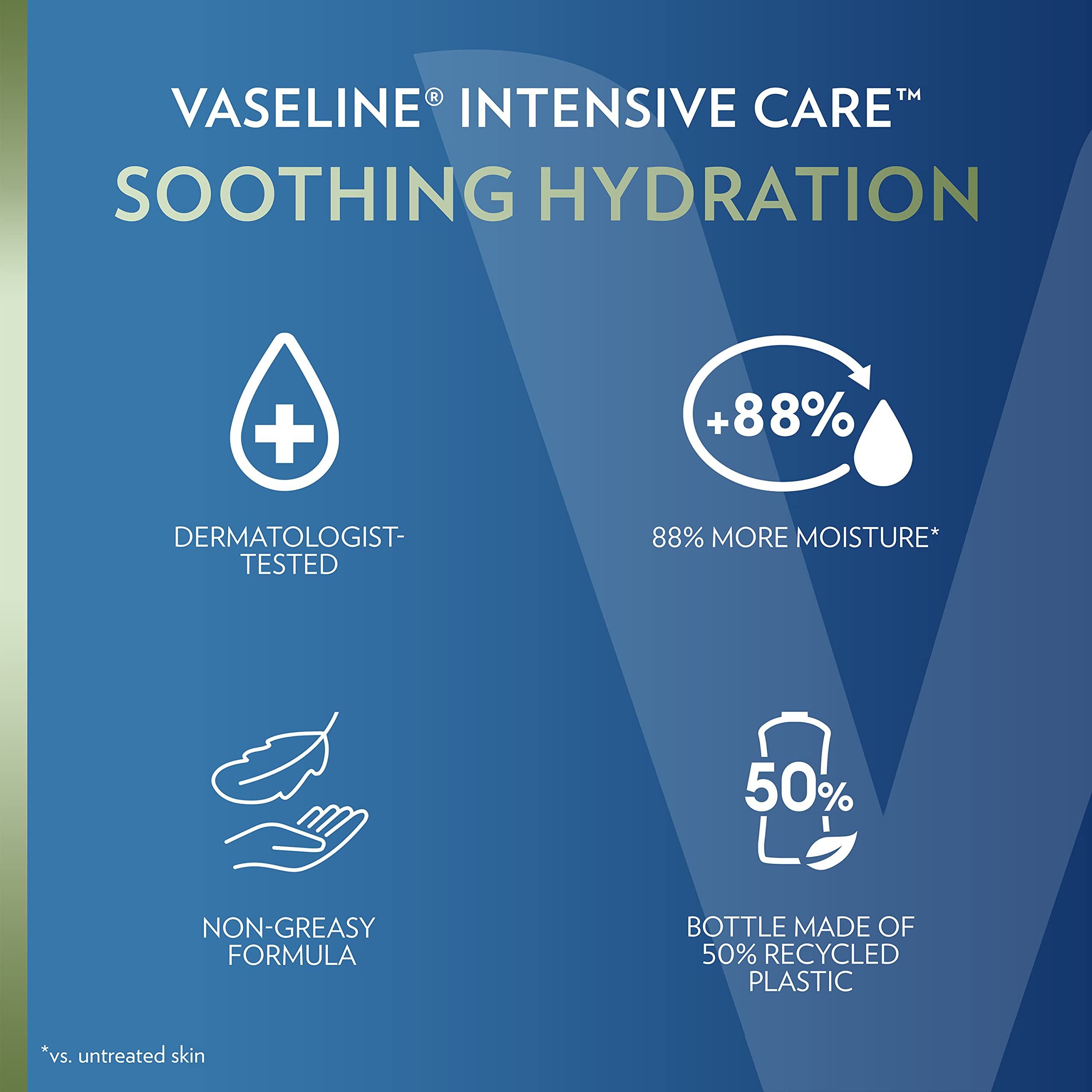 Vaseline Intensive Care Body Lotion for Dry Skin Soothing Hydration with Ultra-Hydrating Lipids + 1% Aloe Vera Extract to Refresh Dehydrated Skin 20.3 oz