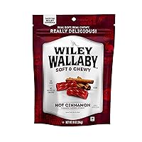 Wiley Wallaby Licorice 10 Ounce Classic Gourmet Soft & Chewy Australian Cinnamon Licorice Candy Twists, 1 Pack
