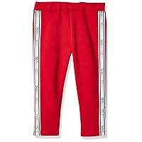 Nautica Girls' Logo Sweatpants, Fleece Joggers with Ribbed Cuffs & Functional Side Pockets