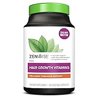 Zenwise Hair Growth Vitamins - Hair Loss Treatment with Biotin, Saw Palmetto DHT Blocker, and Vitamins to Stimulate Faster Regrowth and Curb Thinning - Supplement for Men and Women - 120 Count