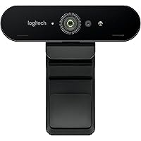 Logitech 4K Pro Webcam, 4K Resolution at 30 fps, Auto Focus, Wide 90° Diagonal Field of View, 5X Digital Zoom, RightLight 3 with HDR (Renewed)