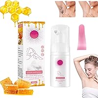 Beeswax Hair Removal Mousse, 2024 New Beeswax Hair Removal Mousse Foam, Hair Removal Spray for Men Women,Body Hair Removal Foam Spray,Honey Mousse Hair Removal Spray,Fast Hair Removal (1pcs)