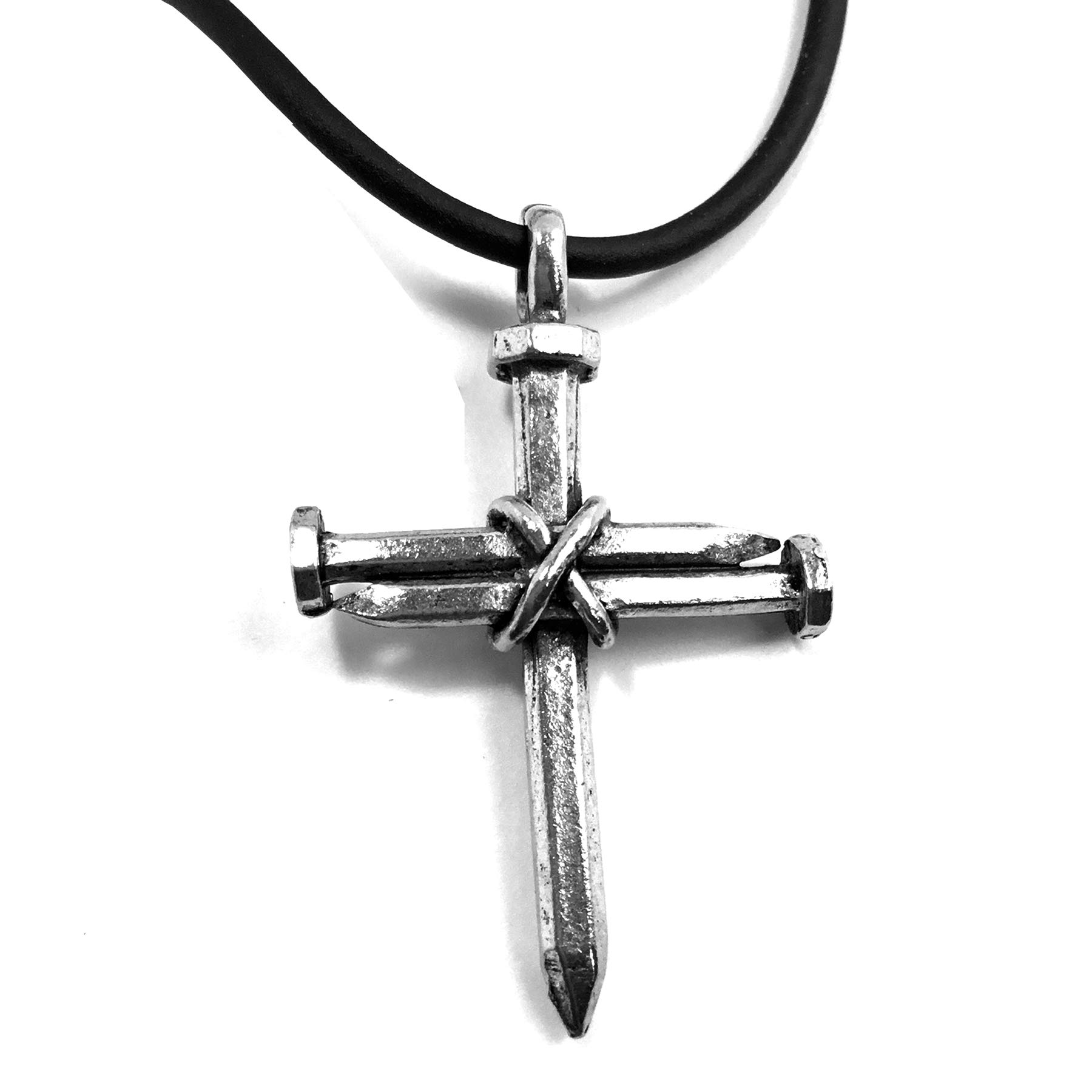 FORGIVEN JEWELRY Antique Nail Cross Necklace