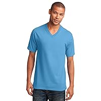 Port & Company Men's 54 oz 100% Cotton V Neck T Shirt