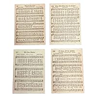 Melody Jane Dolls Houses Dollhouse Hymn Music Sheets Vintage Music Room Picture Posters 1:12 Accessory