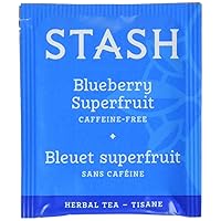 Tea Blueberry Superfruit Herbal Tea, Box of 100 Tea Bags (Packaging May Vary)