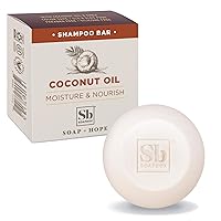 Soapbox Coconut Oil Shampoo Bar, Natural, Eco Friendly, Moisturizing Bar Shampoo for Dry Hair | Color Safe, Sulfate, Paraben, Silicone Free, Cruelty Free, and Vegan Shampoo, 3.1oz (Pack of 1)