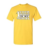 City Shirts Mens Your Hole is My Goal Golf Sports Funny DT Adult T-Shirt Tee