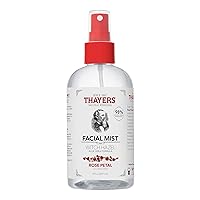 Thayers Alcohol-Free Witch Hazel Facial Mist Toner with Aloe Vera, Rose Petal, Soothing and Hydrating, For All Skin Types, 8 oz